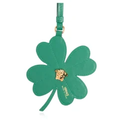 Læder vedhæng med kløvermotiv