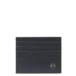 Leather men's slim credit card holder with RFID protection