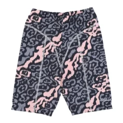 Leopard Cykelshorts Pink/Grå