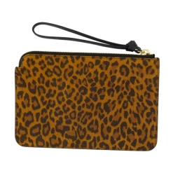 Leopard Print Læder Håndtaske Pung