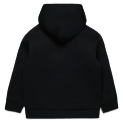 Logo Hættetrøje Sort Lynlås