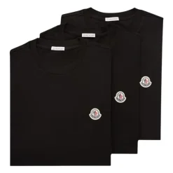 Logo Patch Bomulds T-shirt (3-pak)