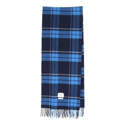Logo Patch Check Scarf