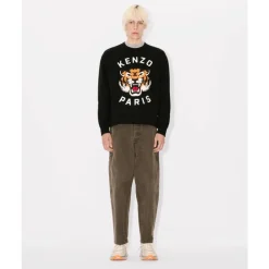 Lucky Tiger Broderet Sweatshirt