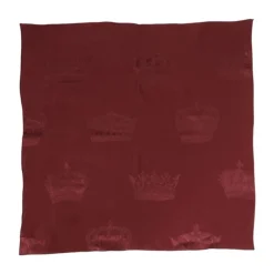Luksuriøst Maroon Silk Crown Foulard Tørklæde
