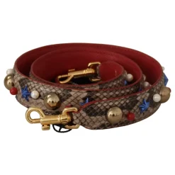 Luksus Python Læder Skulderrem