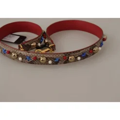 Luksus Python Læder Skulderrem