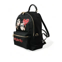 Luksus Sort Prydet Rygsæk