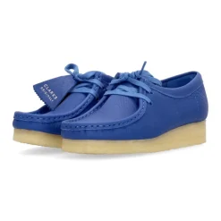 Lyseblå Læder Wallabee Lifestyle Sko