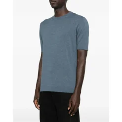 Maglia girocollo in maglia manica corta