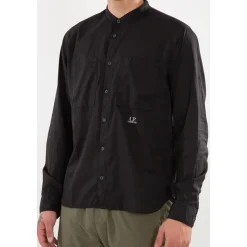 Mandarin Mussola Skjorte i Lys