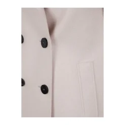 Mandel Uld Dobbelt-Brysket Frakke