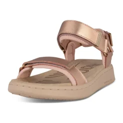 Metallic Rose Lædersandal