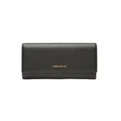 Metallic Soft Wallet with Flap