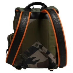 Militærgrøn Patchwork Rejse Rygsæk