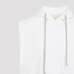 Milk White Cotton Hooded Tunic