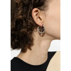 Miller Pavé Hoop Øreringe