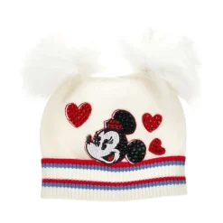 Minnie Mouse Hat, Hearts and Pompoms