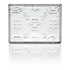 Mirrored Leather Card Holder