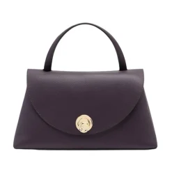 Moderne lædertaske med C-Me-logo