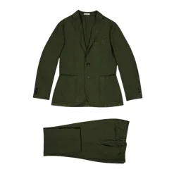 Moderne oliven grønt hørdragt