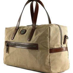 Moderne rejsetaske i lærred