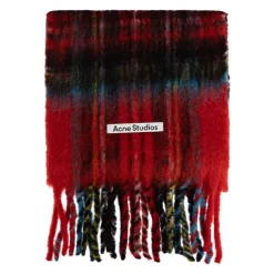 Mohair Check Scarf