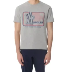 MONCLER GRENOBLE T-shirts og Polos Grå