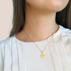 Mor og Barn Halskæde Silhuet Vedhæng