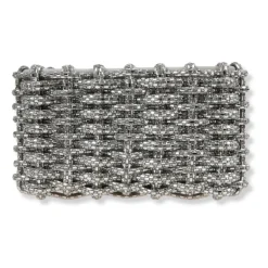 Morgan Woven Rhinestone Clutch