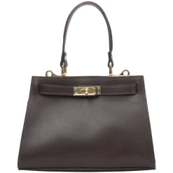 Mørkebrun Satchel Håndtaske