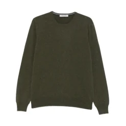 Mørkegrøn Cashmere Crew Neck Sweater