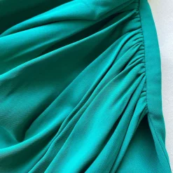 Mørkegrøn Iris Midi Kjole