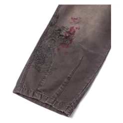 Multi Logos Print Balloon Fit Vaskede Vævede Bukser