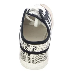 Multifarvet Lærred Lavprofil Snøresko