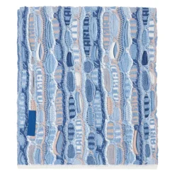 Multifarvet Strikket Tørklæde til Koldt Vejr