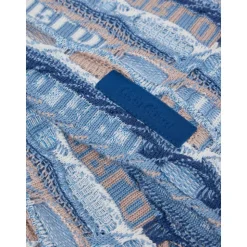 Multifarvet Strikket Tørklæde til Koldt Vejr