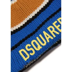 Multifarvet Uldhue med Logo