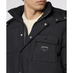 Nylon Puffer Jacket Gothic Plein
