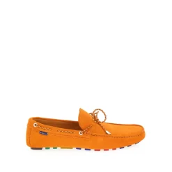 Orange Ruskind Klassiske Mokkasiner Sko