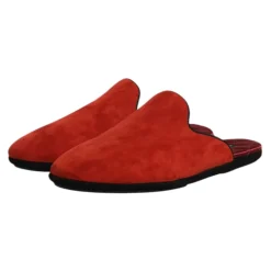 Orange Ruskind Slides Flade Sko