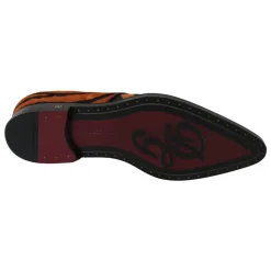 Orange Tiger Mønster Formel Brogue Sko