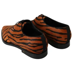 Orange Tiger Mønster Formel Brogue Sko