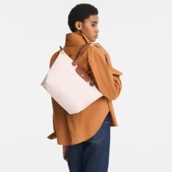 Original Skuldertaske med trykknap og lynlås