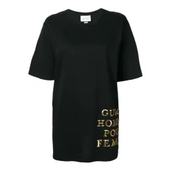 Oversized T-shirt med pailletdetaljer