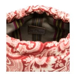 Paisley Drawstring Bucket Bag