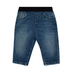 Pantalone con elastico in vita con Logo Jacquard