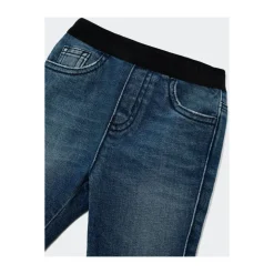 Pantalone con elastico in vita con Logo Jacquard