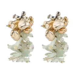 Pastel Broderede Øreringe