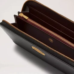 Plaque 8 Kreditkort Lynlås Pung, Sort